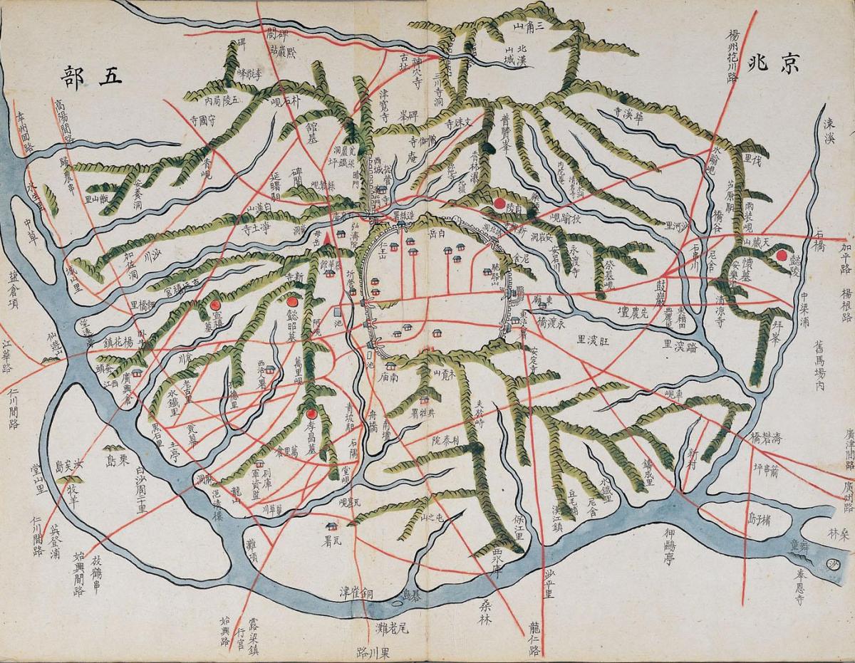 Historische Karte von Seoul